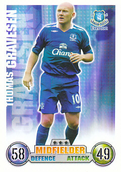 Thomas Gravesen Everton 2007/08 Topps Match Attax #120